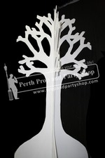 17-3D WHITE TREE SILHOUETTE