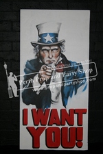 2-UNCLE SAM "I WANT YOU" sign