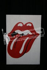 35-ROLLING STONE LIPS sign
