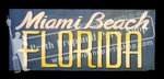 3-"MIAMI BEACH FLORIDA" sign