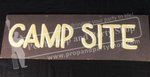 9-"CAMP SITE" sign